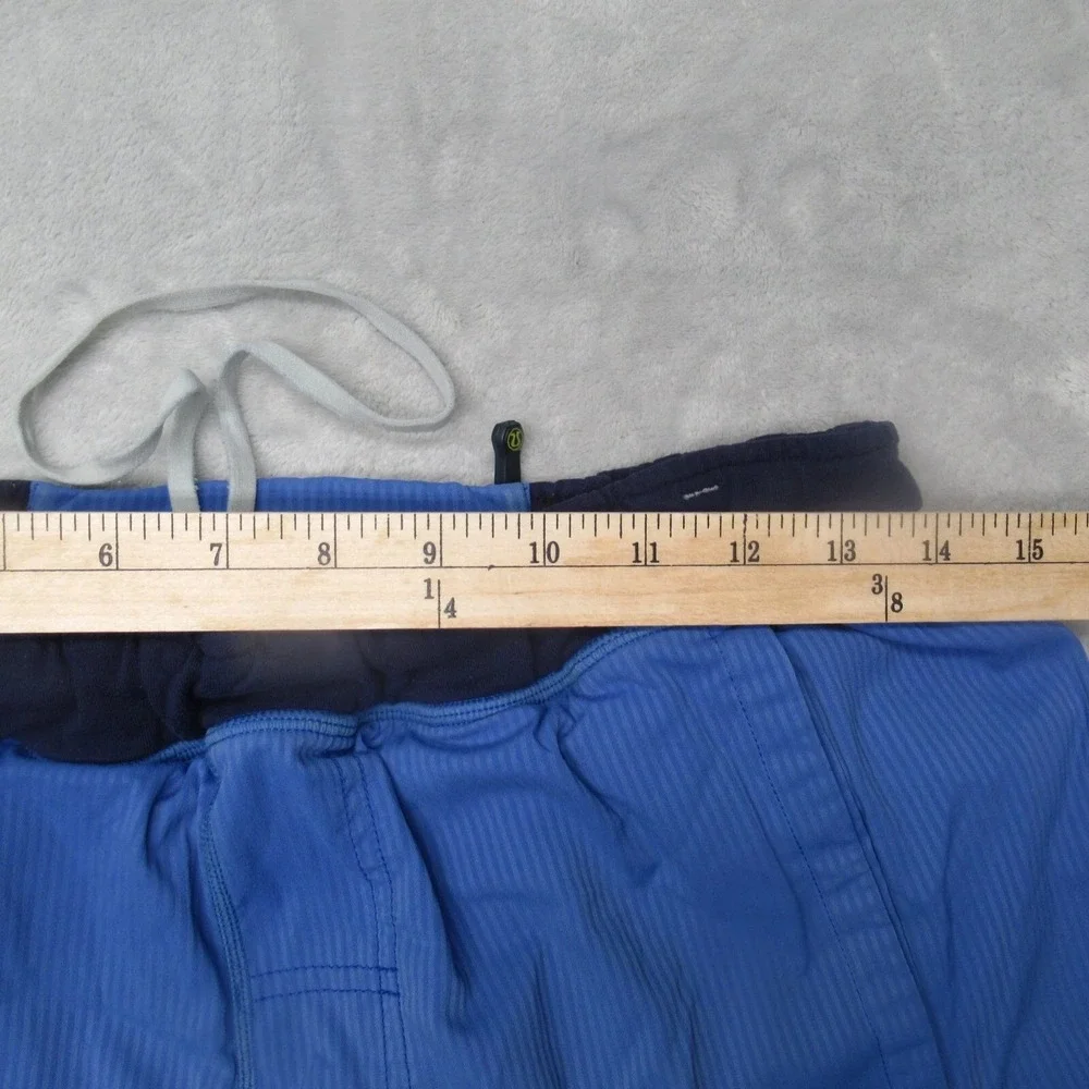 Lululemon Shorts Mens Medium Blue‎ Striped Drawcord Waist Wet Dry Warm 28 Flex